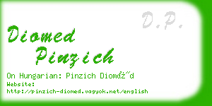 diomed pinzich business card